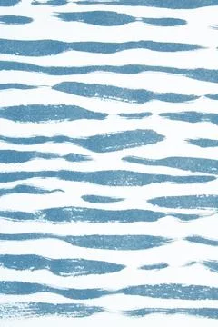Thick Ink Pen Lines on White Background Zebra Skin Blue Barcode Shapes Stock Illustration