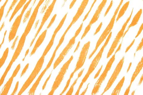 Thick Ink Pen Lines on White Background Zebra Skin Orange Barcode Shapes Stock Illustration
