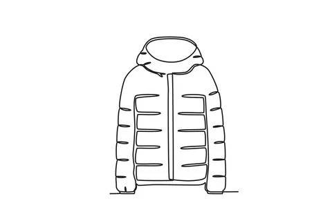 A thick jacket for winter Stock Illustration