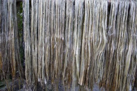 Thick Jute Fiber abstract Pattern Texture can be used as a background wallpap Stock Photos