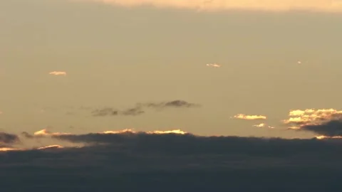 Thick moving clouds with sun behind it HD Stock Footage 134738015