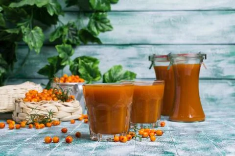 Thick orange drink Foto stock