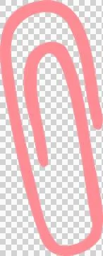 Thick pink line is forming loop with inner loop on transparent background, flat Stock Illustration