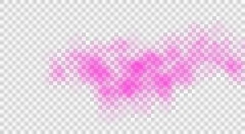 Thick pink smoke cloud on transparent background Stock Illustration