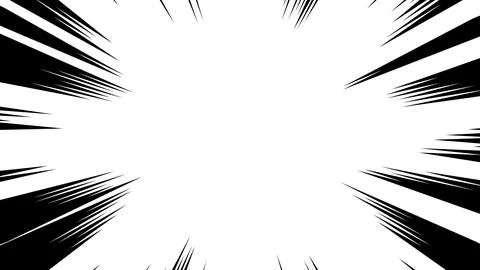 Thick radial action burst, comic book zoom effect, dramatic speed lines, il.. 库存插图