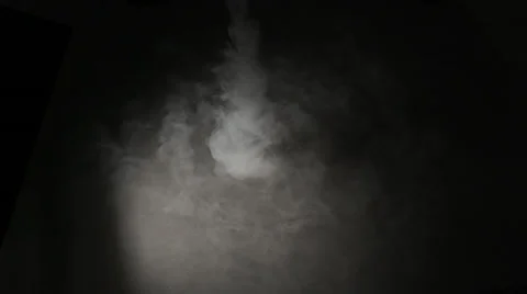 Thick Radial Smoke shoots down at surface HD Stock Footage 35578775