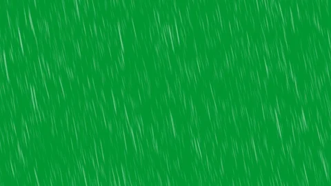 Thick rain on a green screen Stock Footage