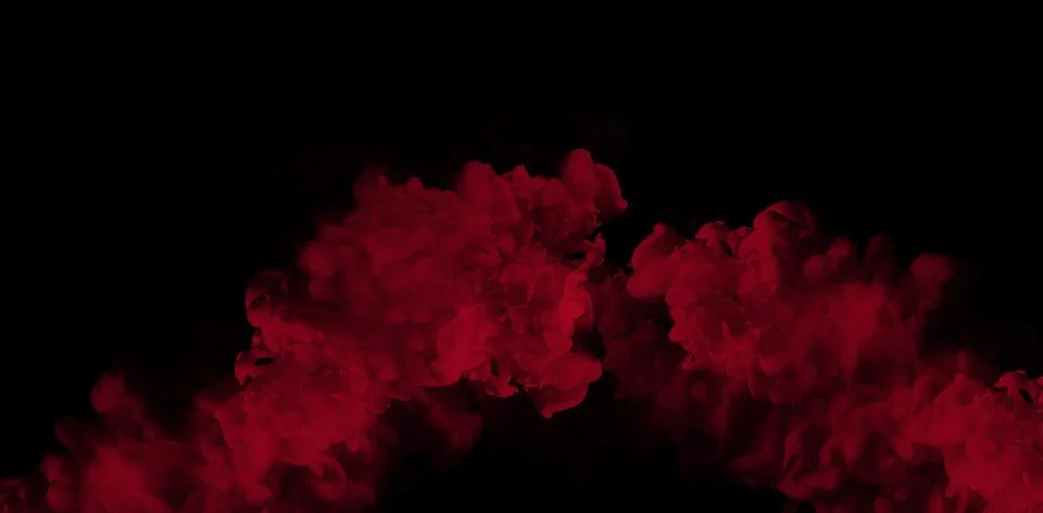 Thick Red Smoke Cloud Texture Stock Illustration