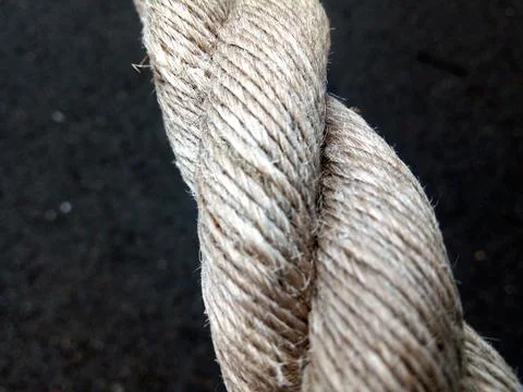 Thick rope - close up, macro Photos