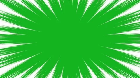Thick sharp white radial energy lines animated on green screen anime flash Stock Footage 335218174