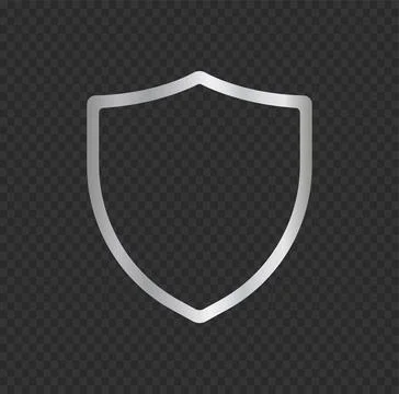 Thick Silver Rounded Square Frame Ilustração Stock