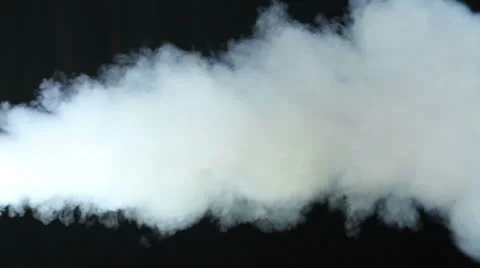 Thick smoke on black background Video stock 23020856
