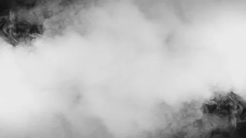 Thick smoke on black background Stock Footage 177482950