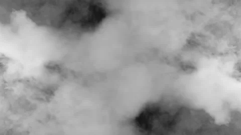 Thick smoke on black background Stockbeeldmateriaal 187773770