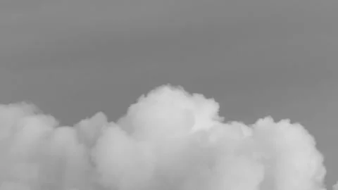 Thick smoke from a chimney in the sky in time lapse - monochrome background Stock Footage 145683869