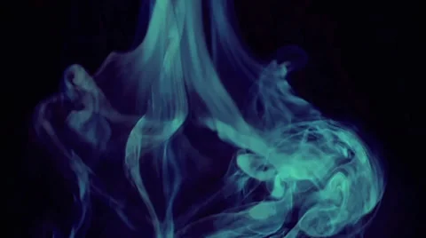 Thick Smoke Green Blue 스톡 동영상 35947151