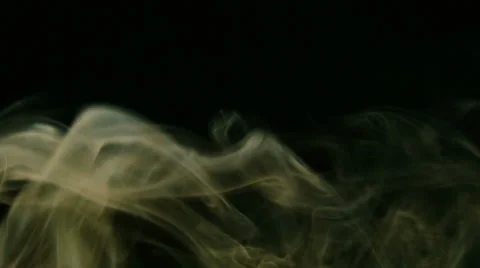 Thick Smoke in Slow Motion. Slow motion isolated on black background. 스톡 동영상 24861088