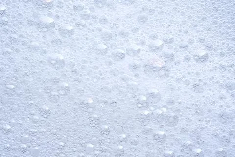 Thick soap foam with bubbles. Stock Photos