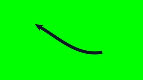 Thick Solid Wavy Arrow Motion Green Screen Motion 스톡 동영상 346968880