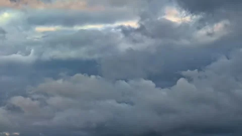 Thick Storm Clouds Forming in Dramatic Summer Sky in natural background video Stock Footage 320869843