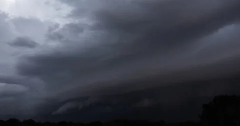 Thick Storm Wall Rolling Over (2160p 23.976) Stock Footage 166531777
