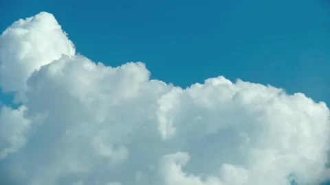 Thick White Clouds Timelapse Stock Footage 138395920