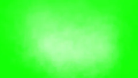 Thick white smoke on a green background Stock Footage 220337995