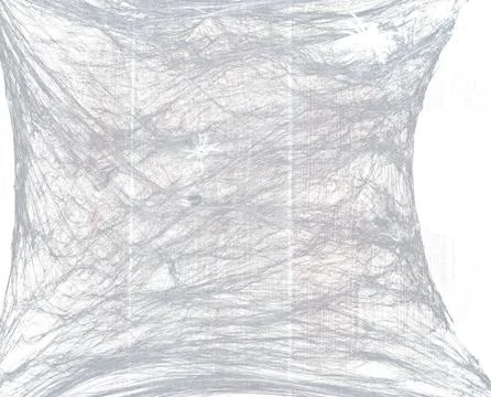 Thick white web on isolated background. Stock Photos