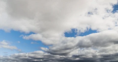 Thick Wispy Cloud Blanket Timelapse 4K Stock Footage 113899587