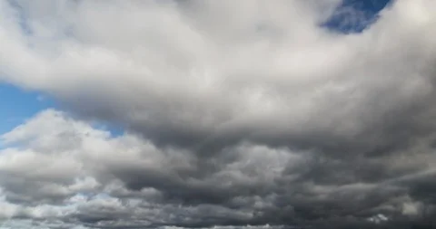 Thick Wispy Rolling Cloud Blanket Timelapse 4K Stock Footage 113897784