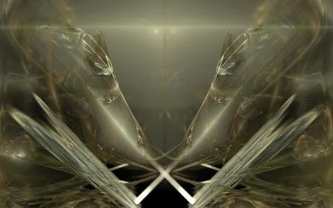 Thickets of dry grass Stock Illustration