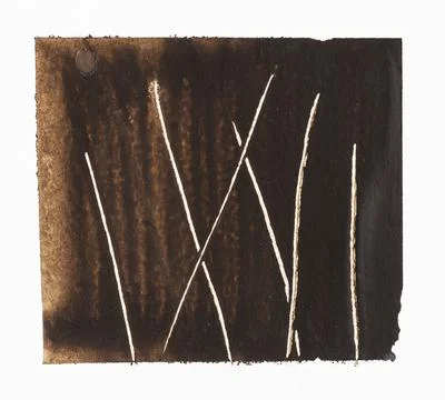 Thickly colored paint surface scratched with stick Stock Illustration