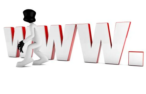 Thief and internet Stock Illustration