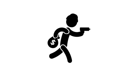 Thief Escaping Quickly 스톡 동영상 335671811