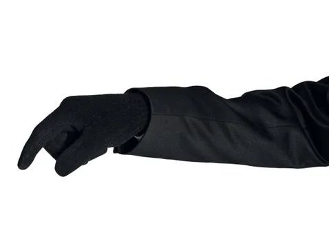Thief hand on white Photos