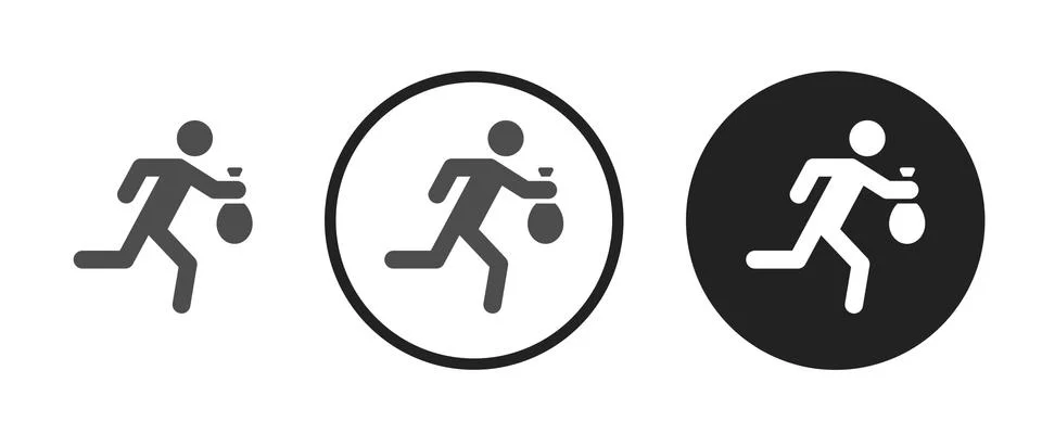Thief icon . web icon set .vector illustration Stock Illustration