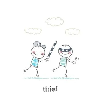 Thief Illustrazione stock