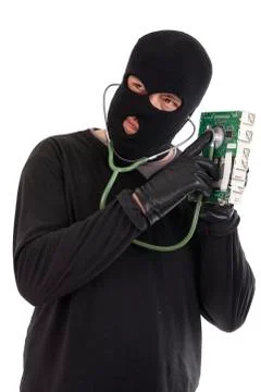 Thief of informatics Stock Photos