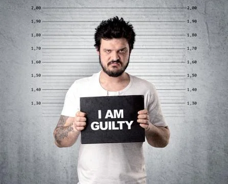 Thief in jail. Foto stock