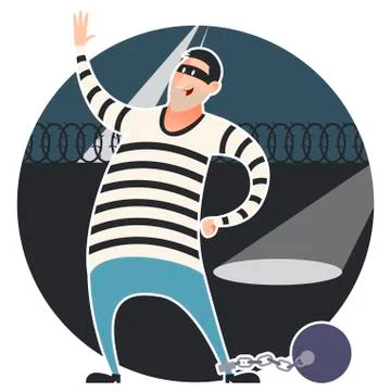 Thief in the Prison Illustrazione stock