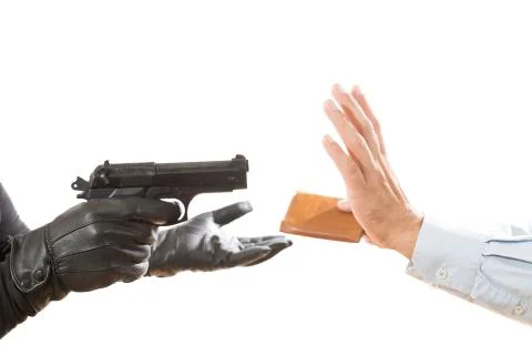 Thief stealing wallet 스톡 사진