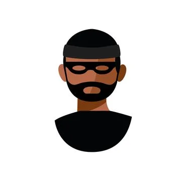 Thief Vector Icon Illustration Stock Illustration