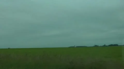 Thiepval Memorial to the Missing, from window whilst travelling towards Albert 動画素材 12424312