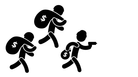 Thieves Running Away Stock Footage 335671827