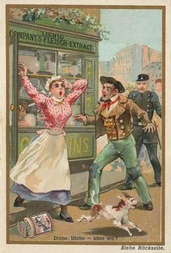 Thieves thieves but where digitally restored reproduction of a public domain Stock Illustration