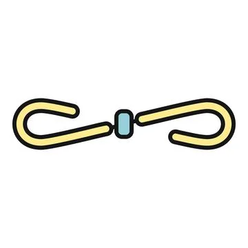 Thigh master leg expander workout training equipment icon Stock Illustration