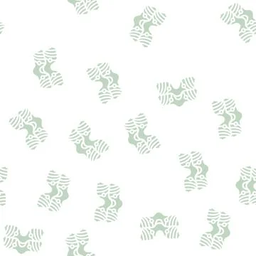 Thighs ems training glyph vector seamless pattern Stock Illustration