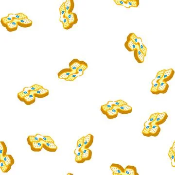 Thighs ems training isometric icon seamless pattern Stock Illustration