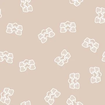 Thighs ems training line vector seamless pattern Stock Illustration