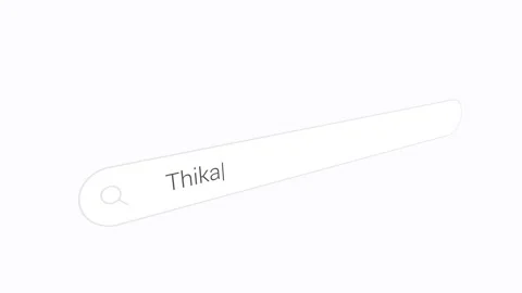 Thika In Kenya On The Internet Search Bar. Close-up Shot Stock Footage 335984538